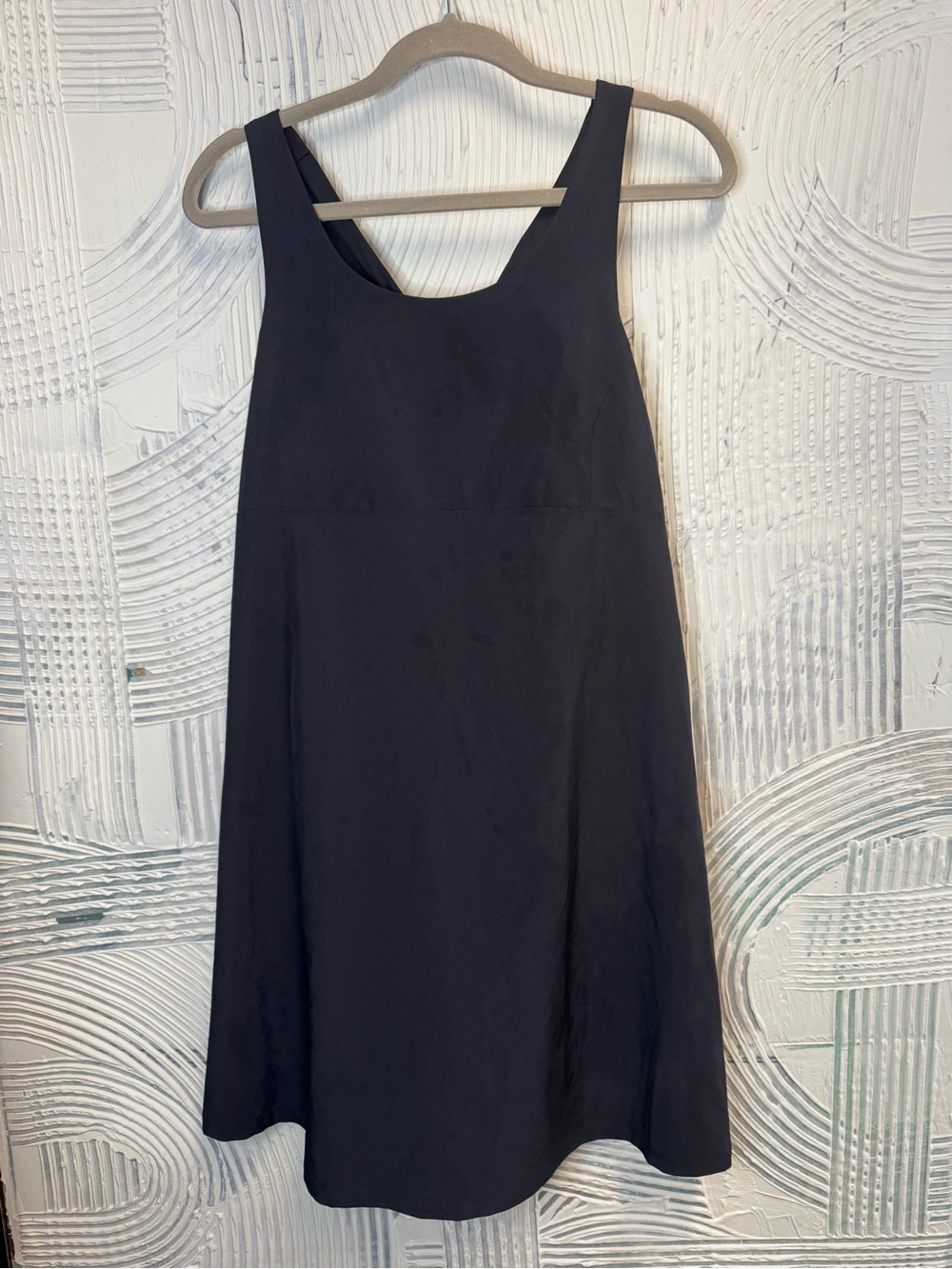 Trajectory Black Athletic Travel Dress Size Large Crossover Back N0769